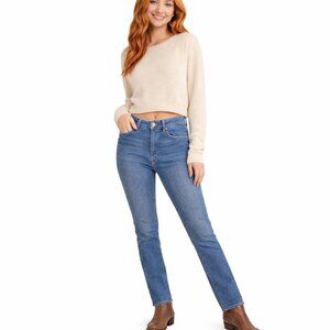 ZARA High-Rise Size 6 Skinny Fit Blue Denim Jeans